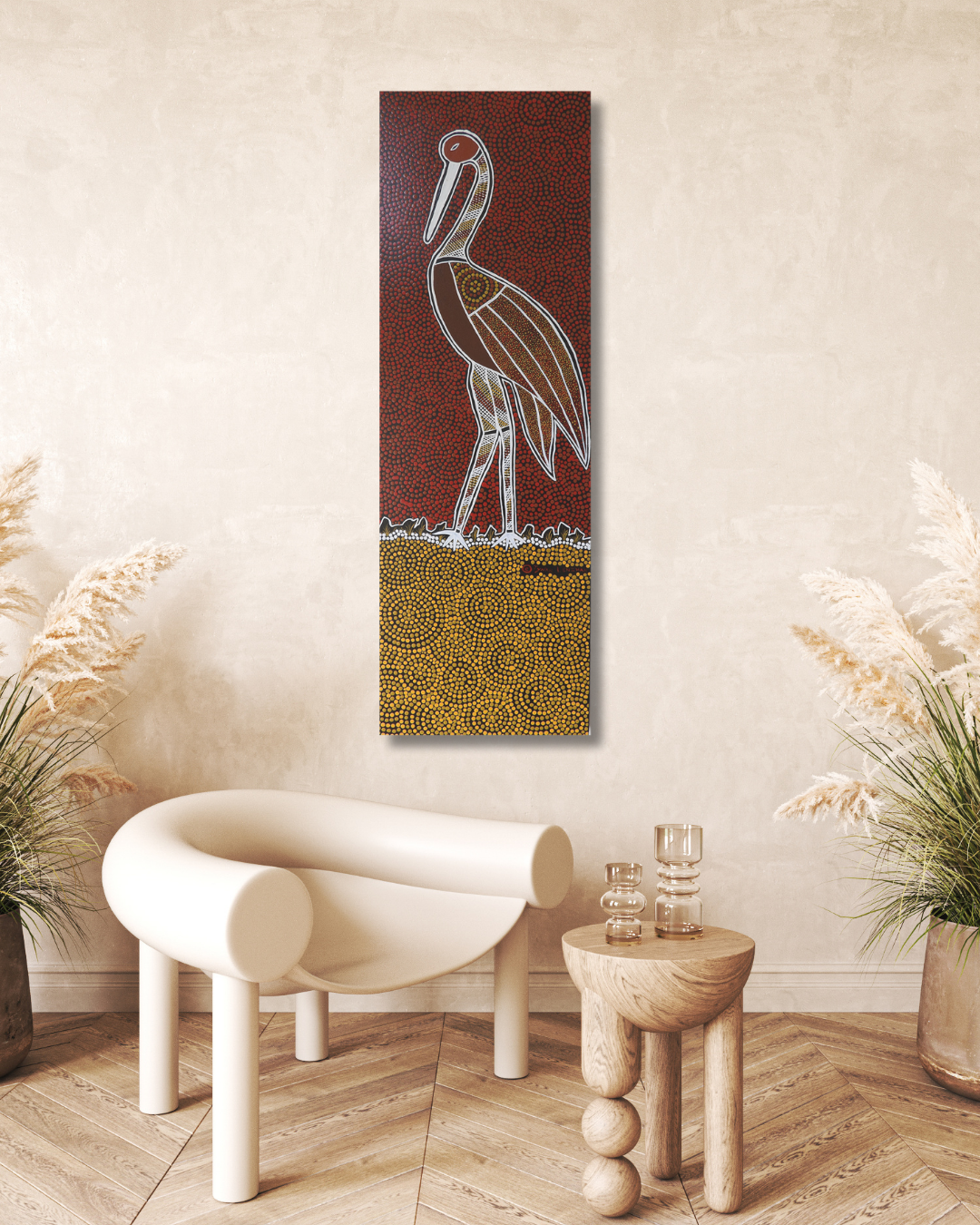 Brolga In Stance