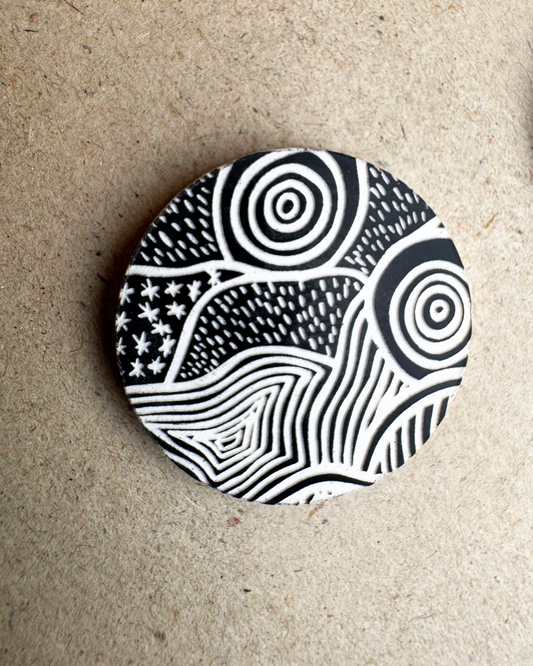 Patterns of the Land stud earrings
