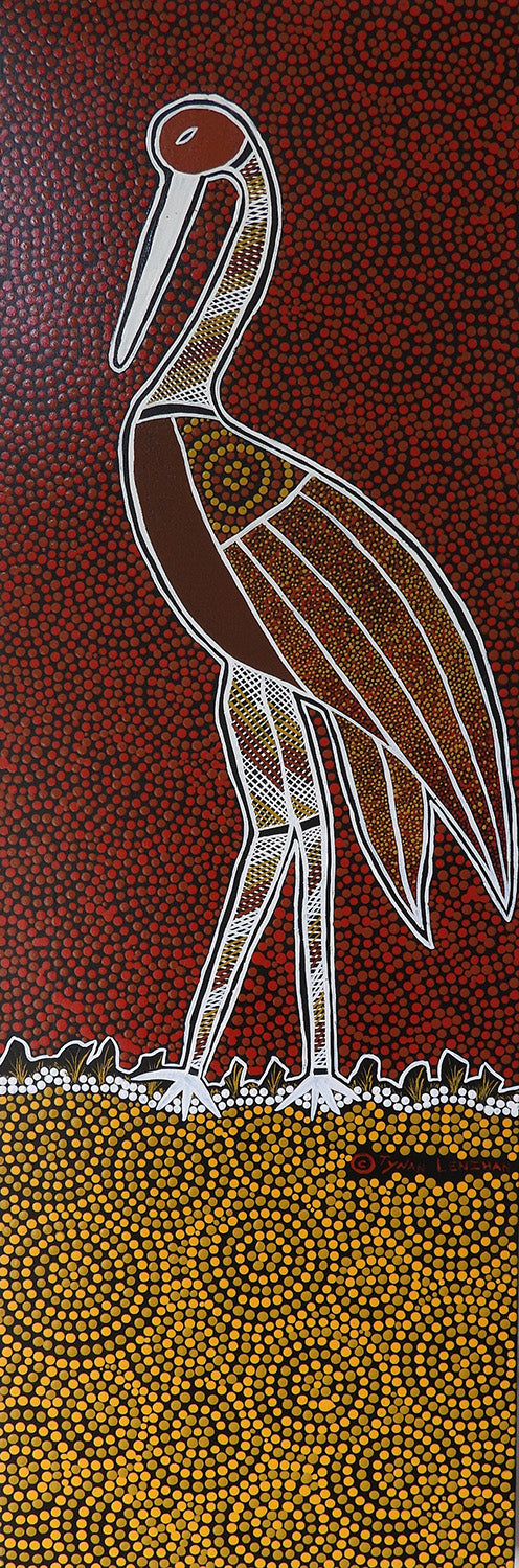 Brolga In Stance  