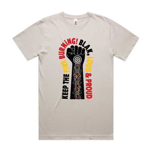 Blak, Loud & Proud Fist Tee - Colour print
