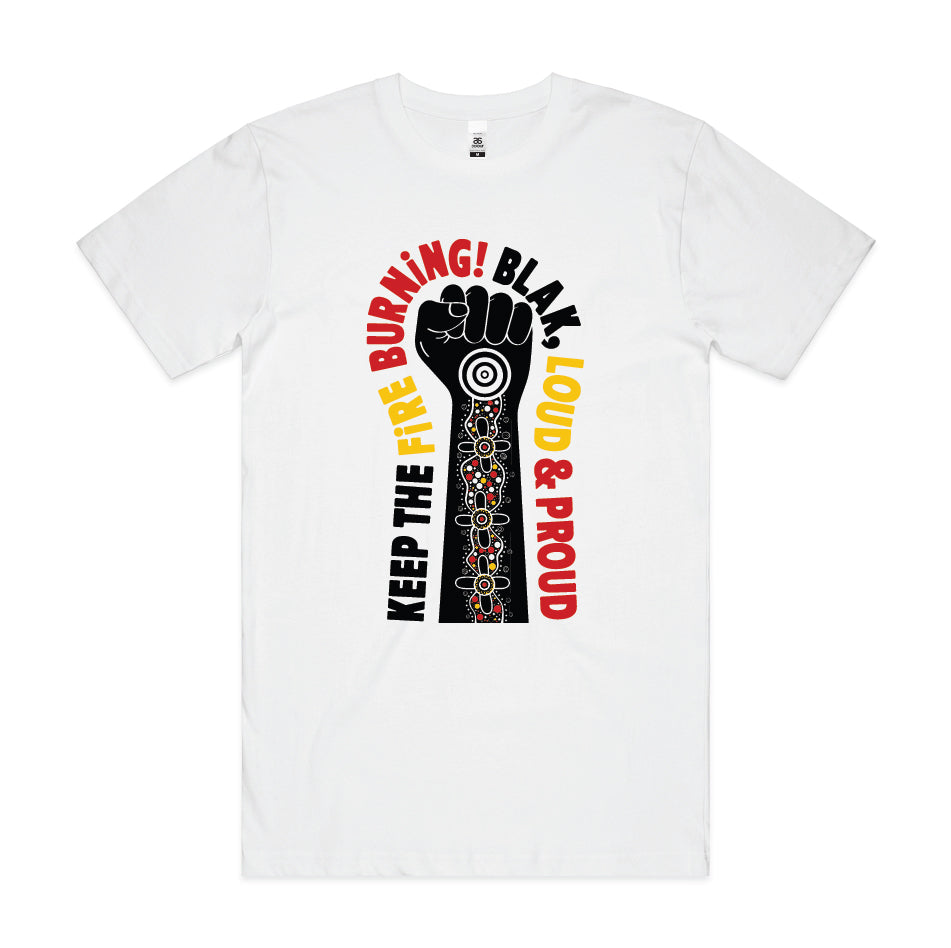 Blak, Loud & Proud Fist Tee - Colour print