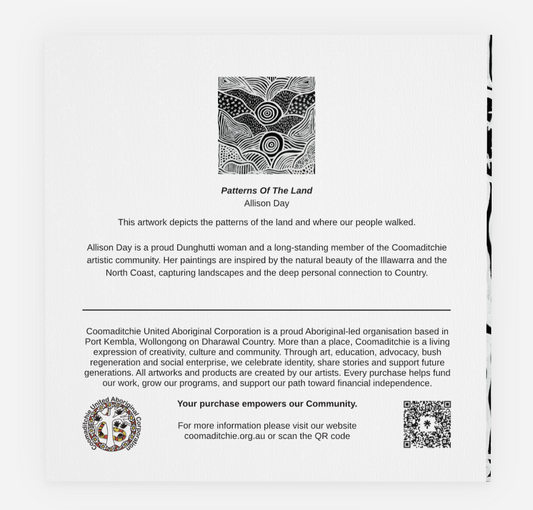 Patterns of the Land Greeting Card