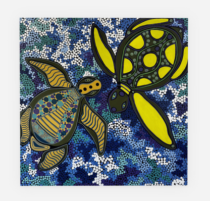 Sea Turtle Dreaming Greeting Card