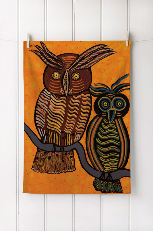 Owl Dreaming - Tea Towel